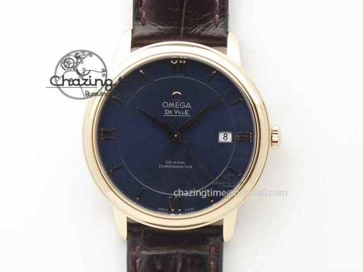 1218 Planet Ocean GMT 43.5mm V6F Goodplanet Orange Marker Blue Dial On SS Bracelet A ModernLook 8215